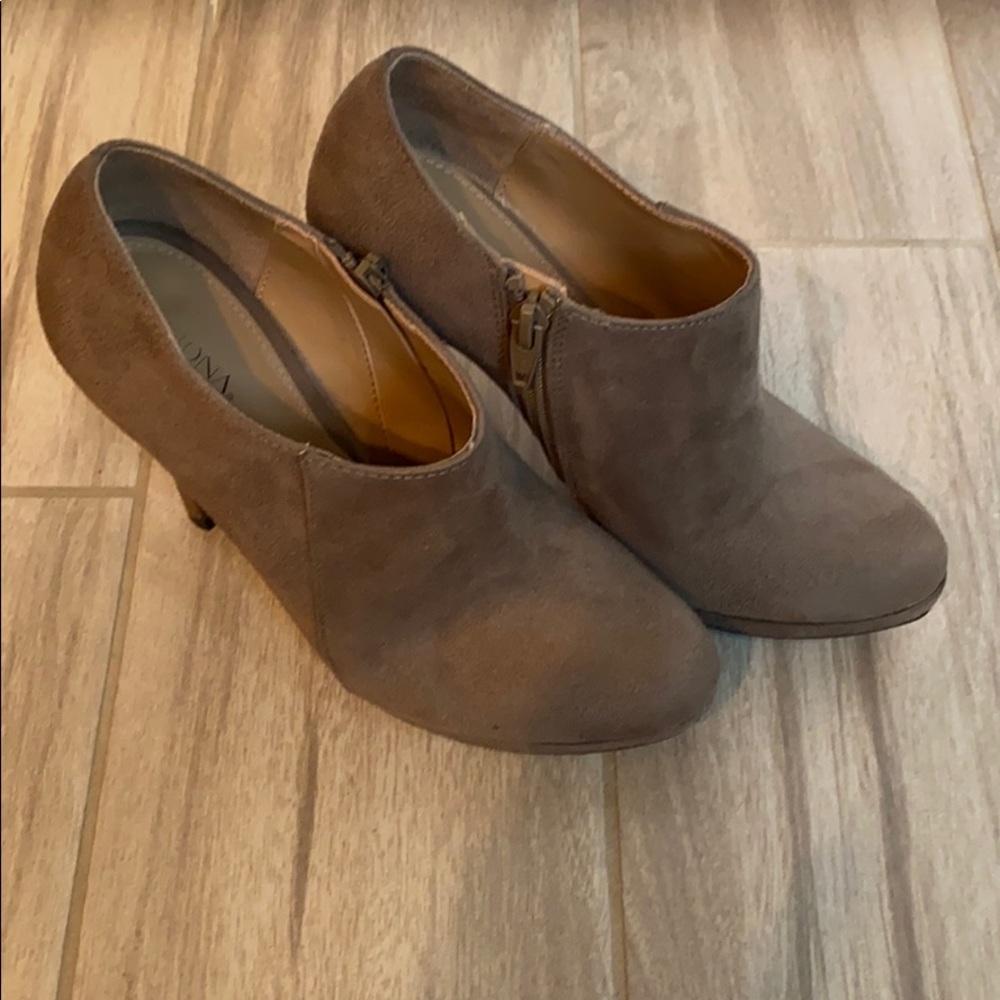 Brown Heel Booties